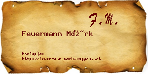 Feuermann Márk névjegykártya